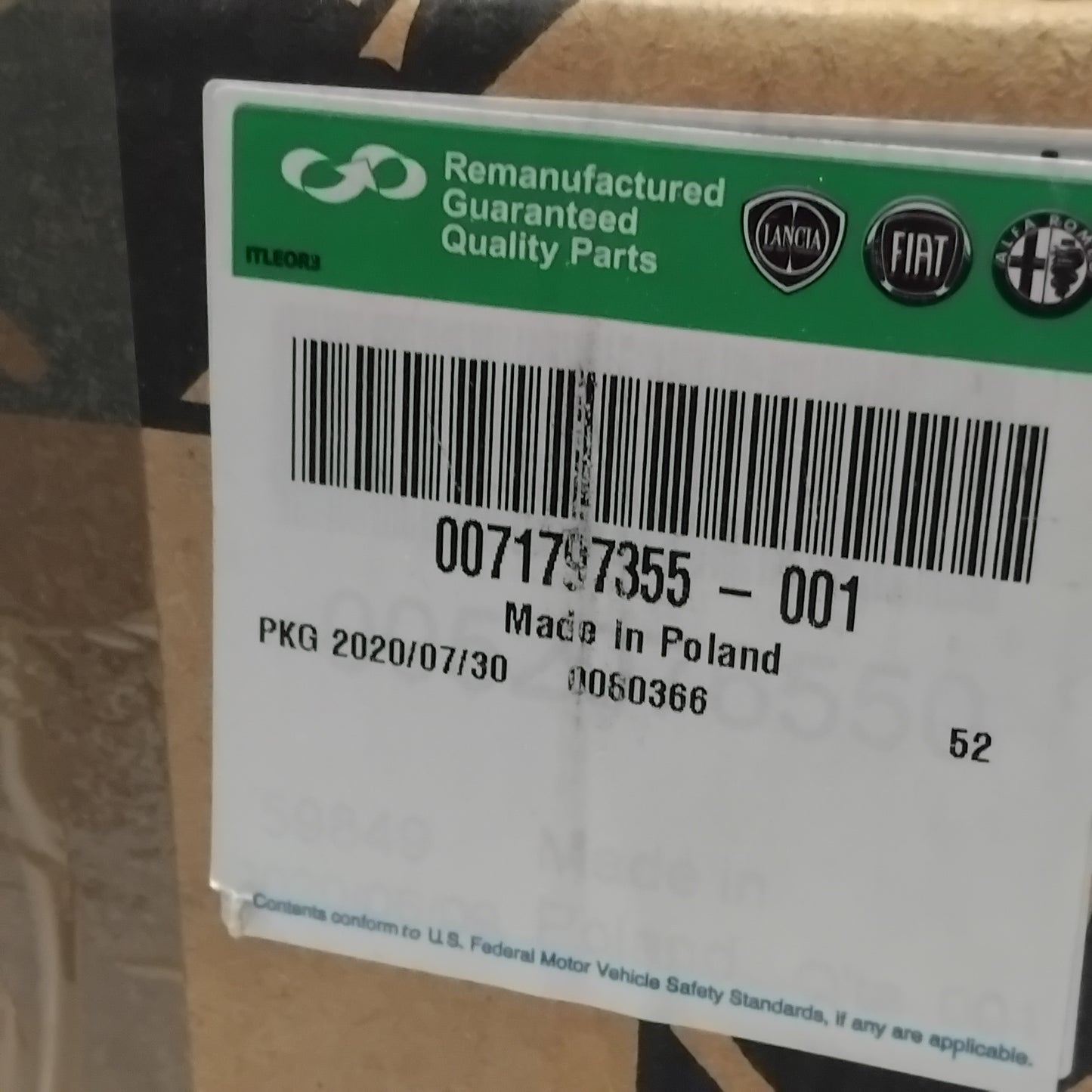 Genuine Fiat Reman Window Mo | 71797355