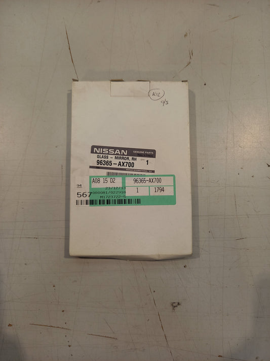 Genuine Nissan Glass-Mirror,Rh | 96365AX700