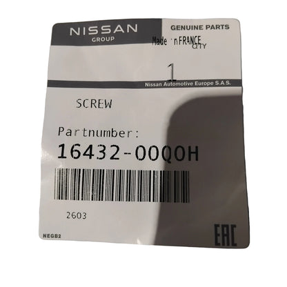 Genuine Nissan Screw | 1643200Q0H