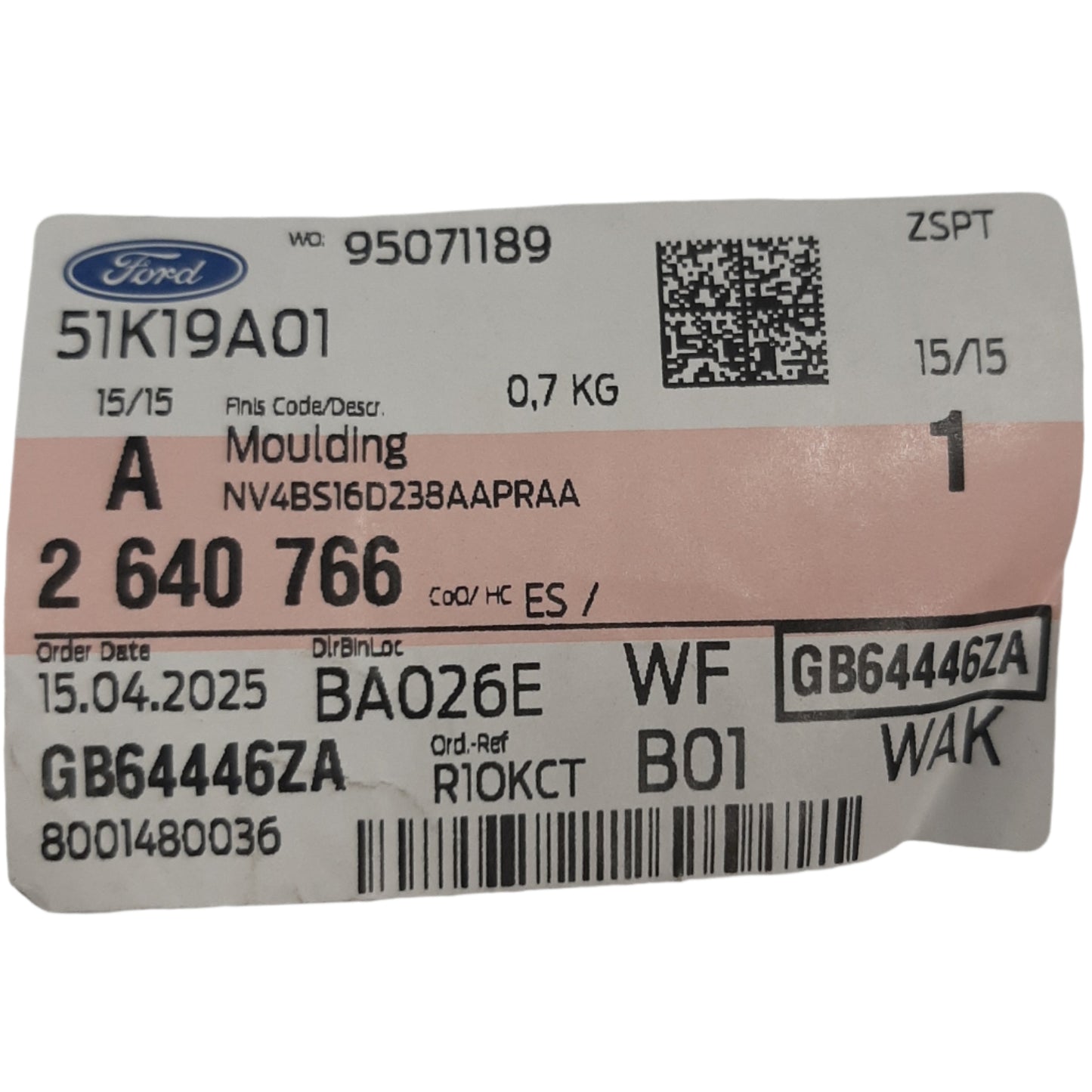 Genuine Ford Moulding | 2640766