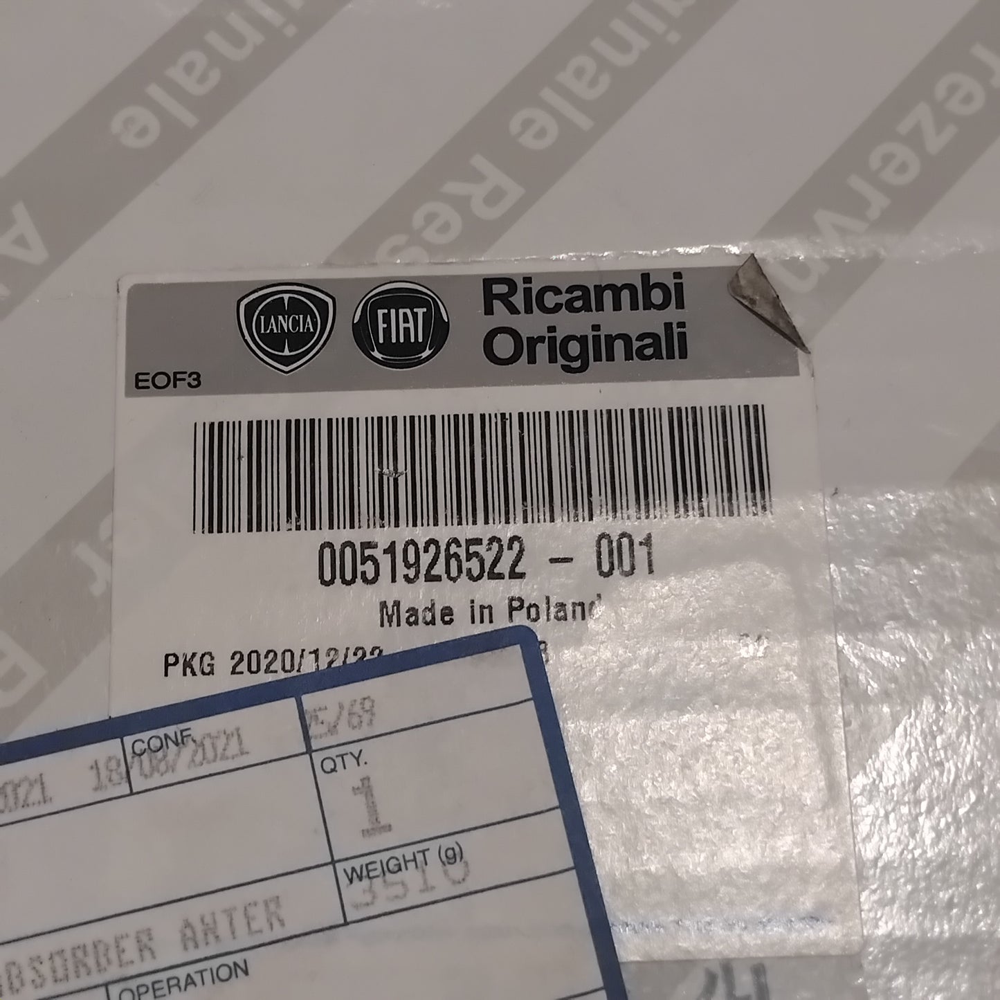 Genuine Fiat Front Right Shock Absorber - Fiat Professional | 51926522 | 51926522