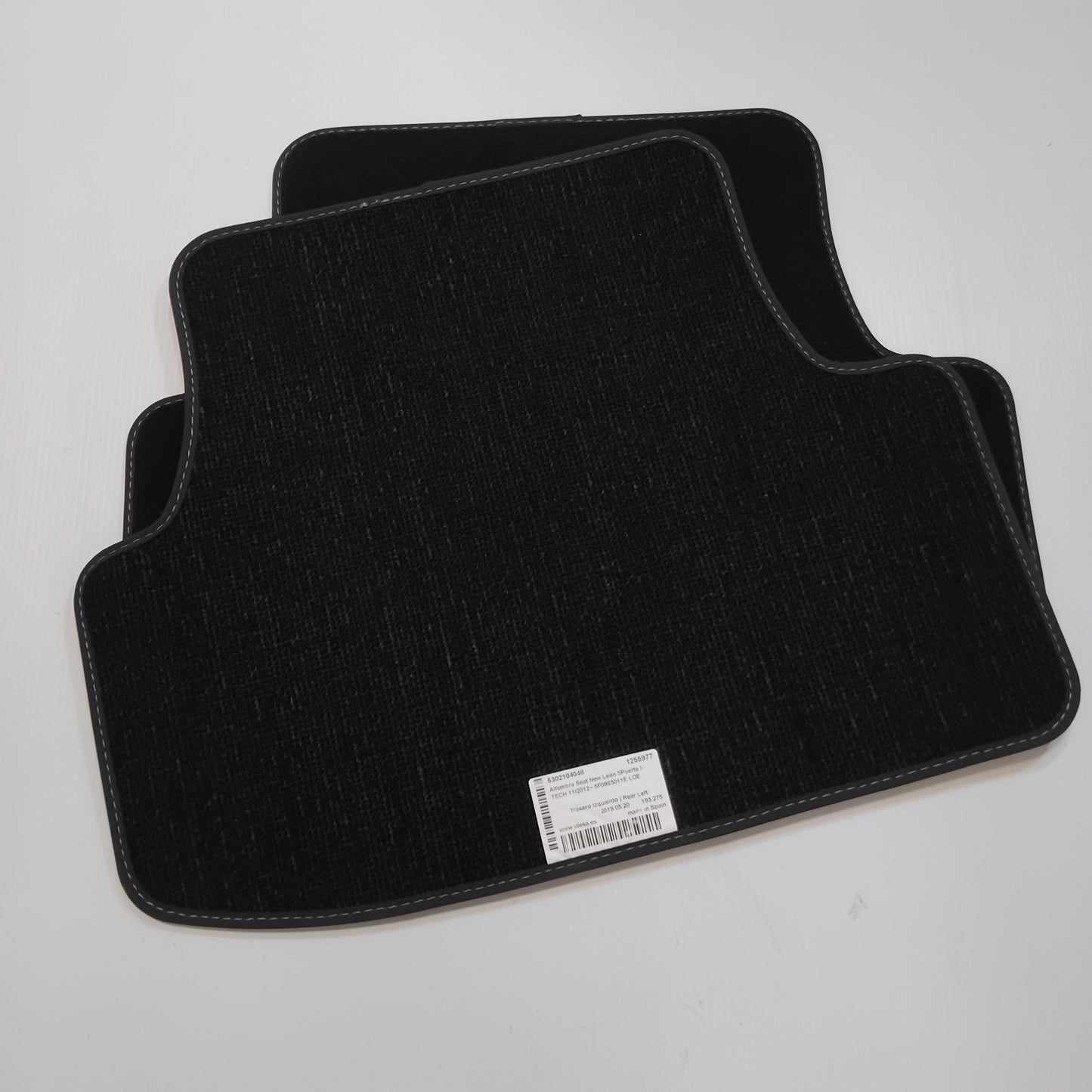 Genuine Front/ Rear Carpet Mats - Seat Leon Left Hand Drive 2013-2020 | 5F0863011Eloe