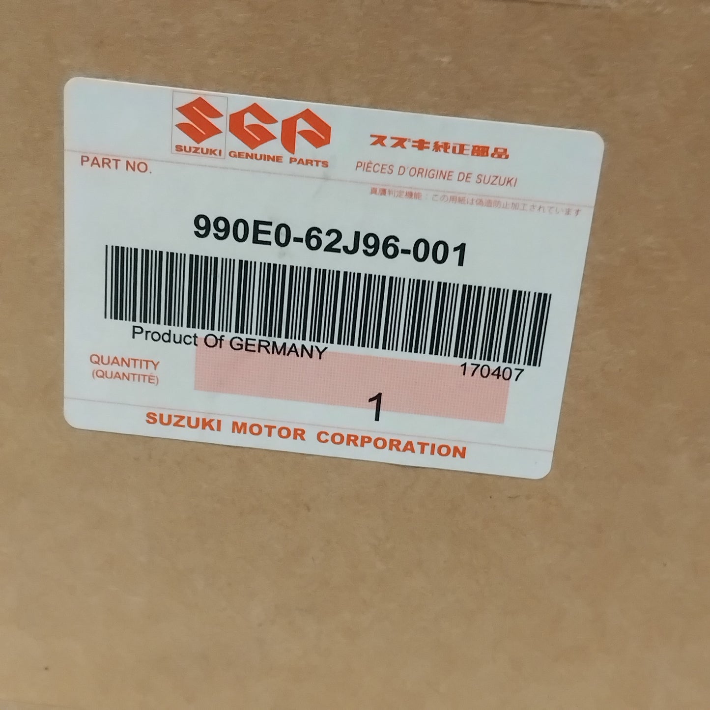 Genuine Suzuki Chequered Flag Decal S | 990E0-62J96-001