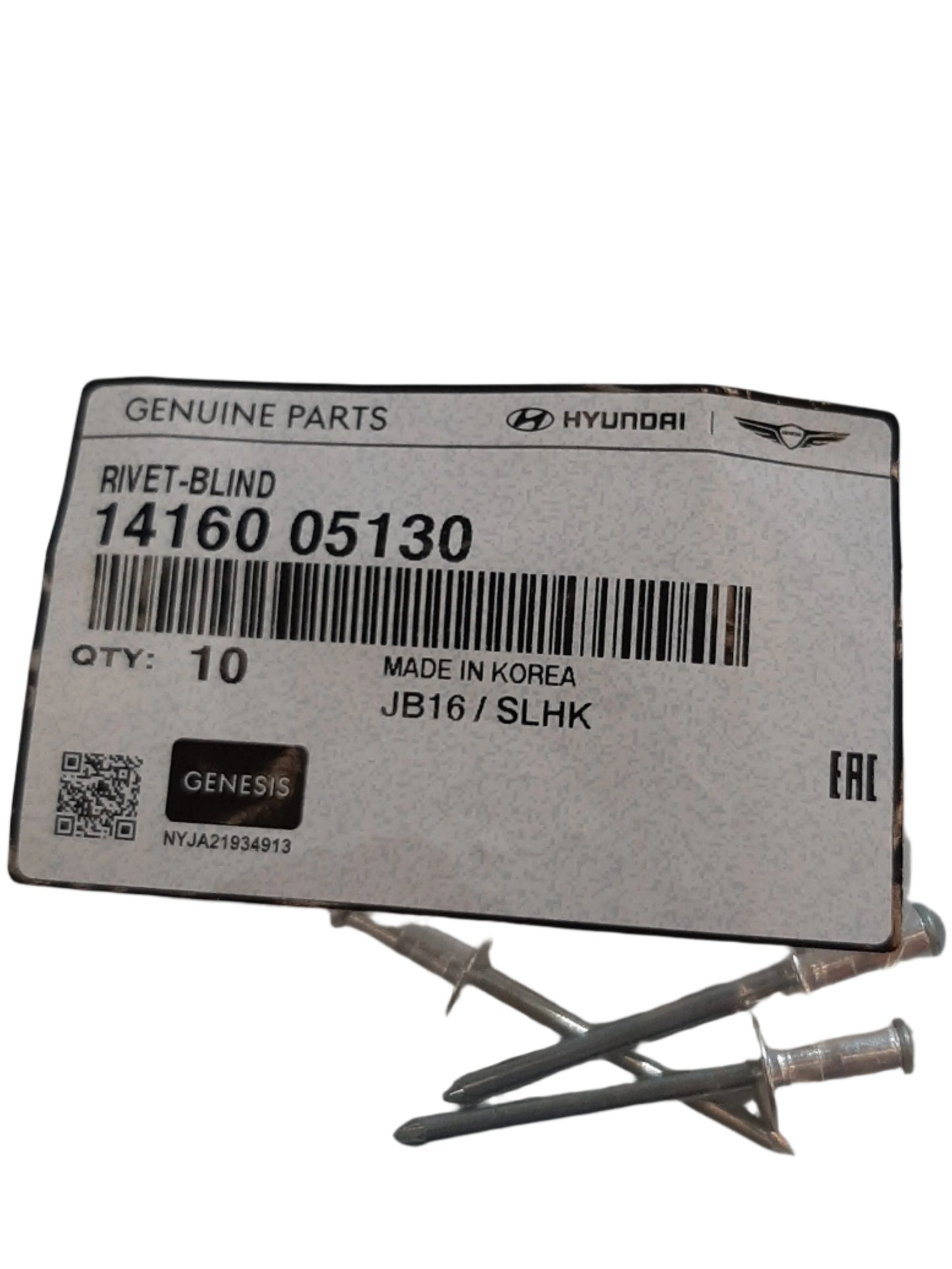 Genuine Hyundai Rivet-Blind | 1416005130