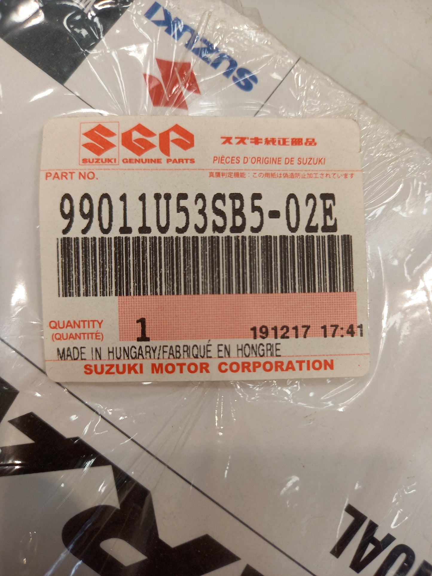 Genuine Suzuki Owner'S Manual,Vitara, | 99011U53SB5-02E