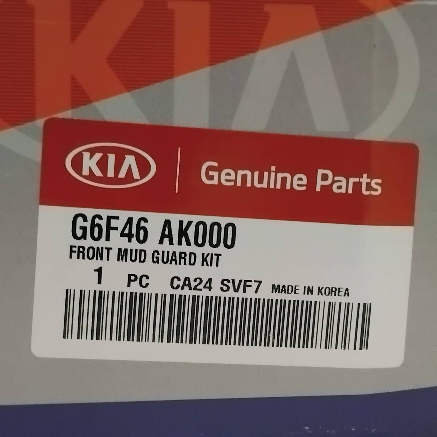 Genuine Front Mudguards - Kia Picanto 2017-2021 | G6F46AK000