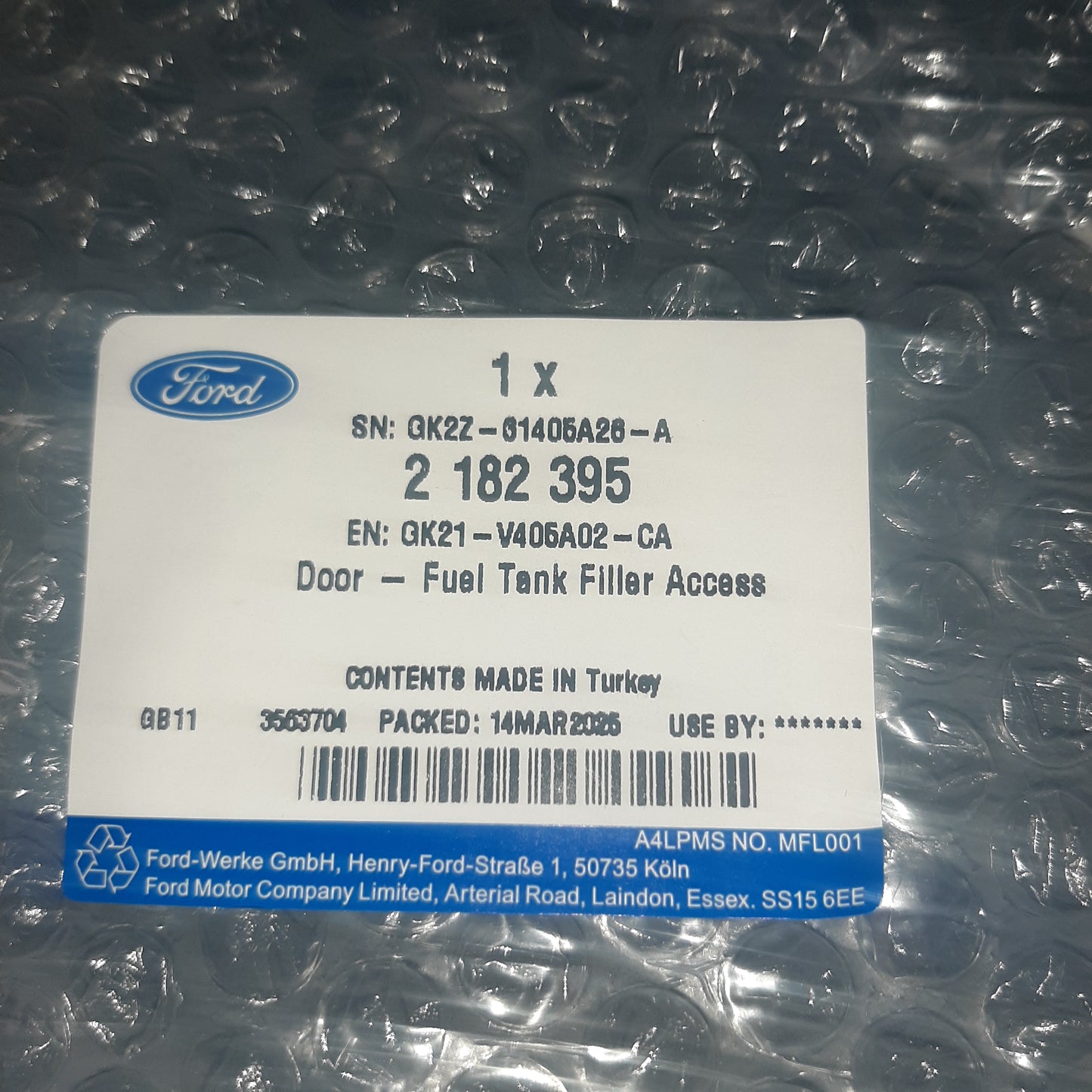 Genuine Ford Door - Fuel Tank Filler Access (Transit/Tourer TTF 2012-) | 2182395