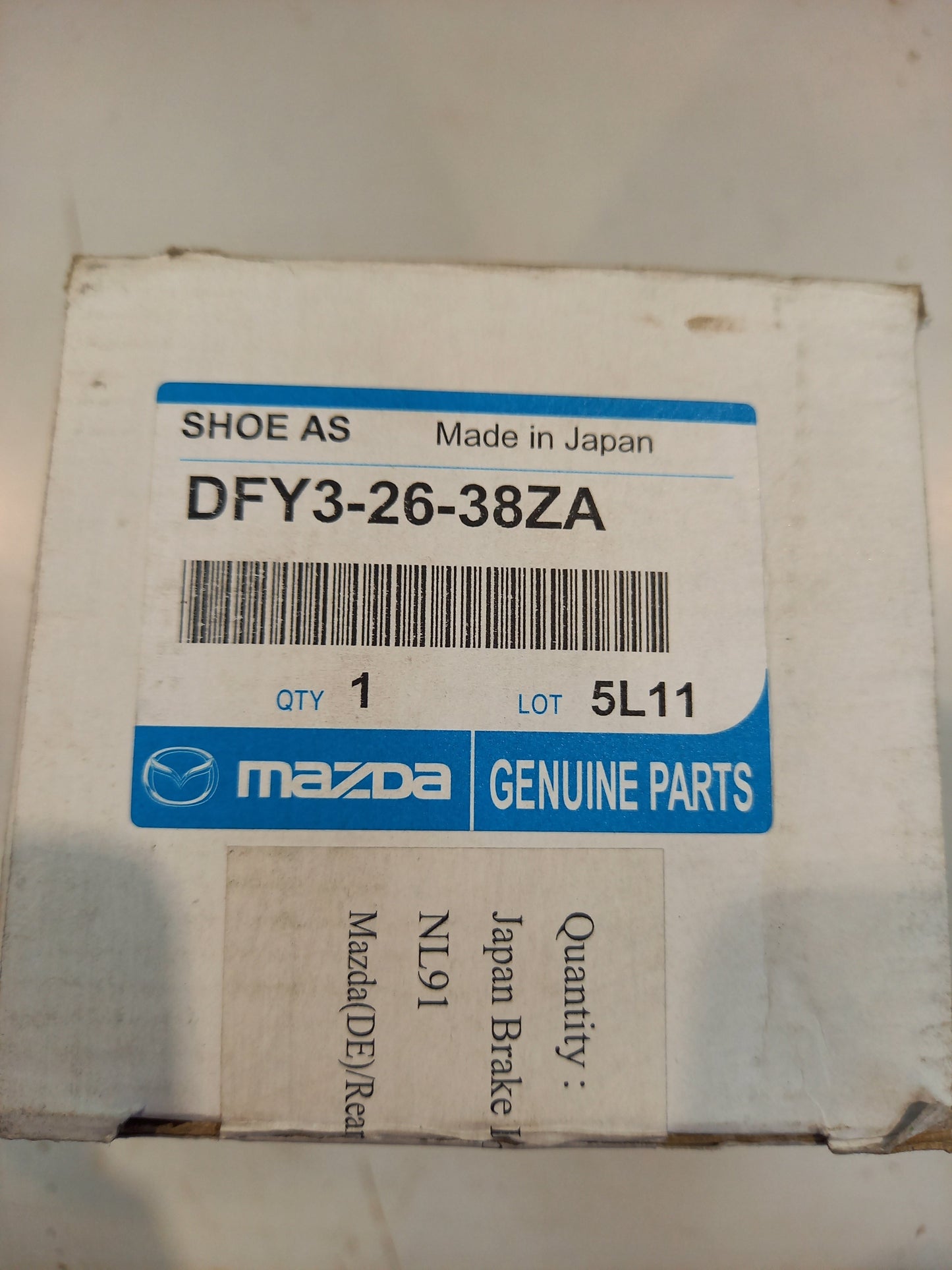 Genuine Mazda Shoe Set,Brake- | DFY32638ZA