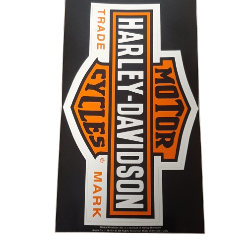 Genuine Harley Davidson Decal Long Bar & Shield Large | D3125