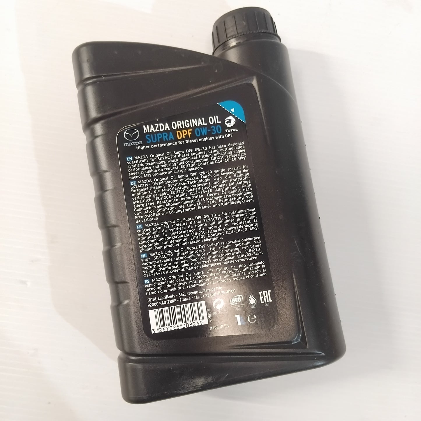 Genuine Mazda Original Oil Supra Dpf 0W/30 | 206490
