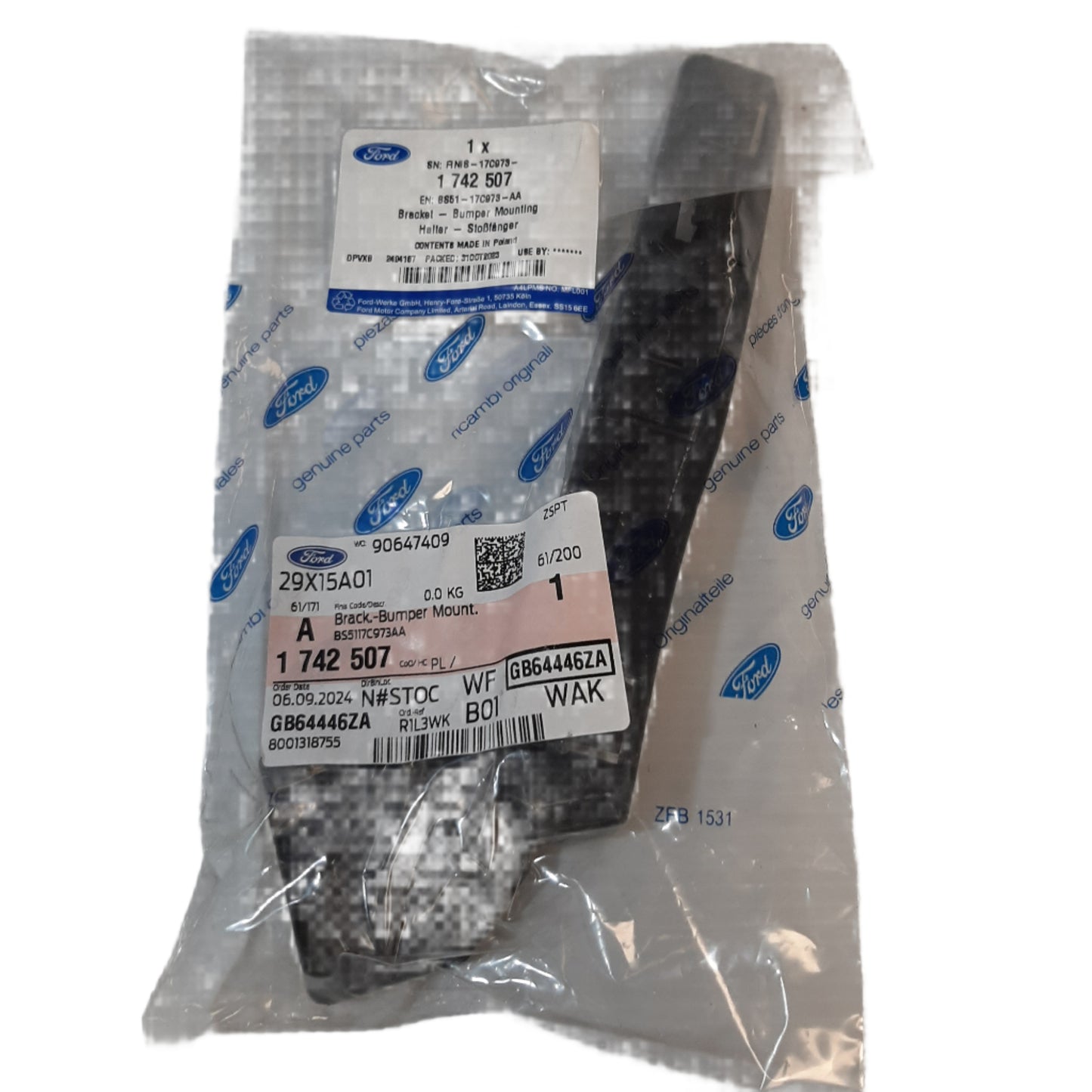 Genuine Ford Bracket - Bumper Mounting | 1742507