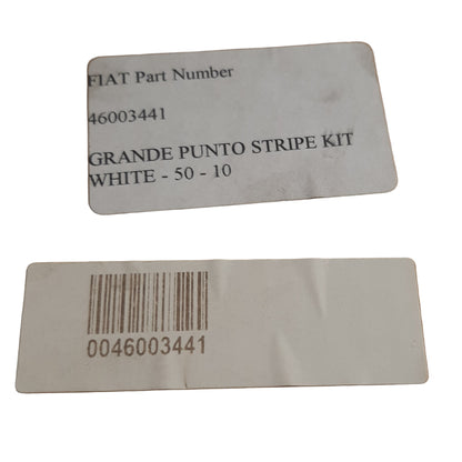 White Adhesive Decal Stripes for Fiat Punto | 46003441