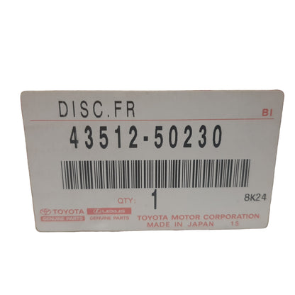 Genuine Toyota Disc - Front | 43512-50230