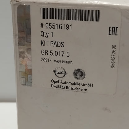 Genuine Vauxhall 4 Brake Pads/F | 95516191