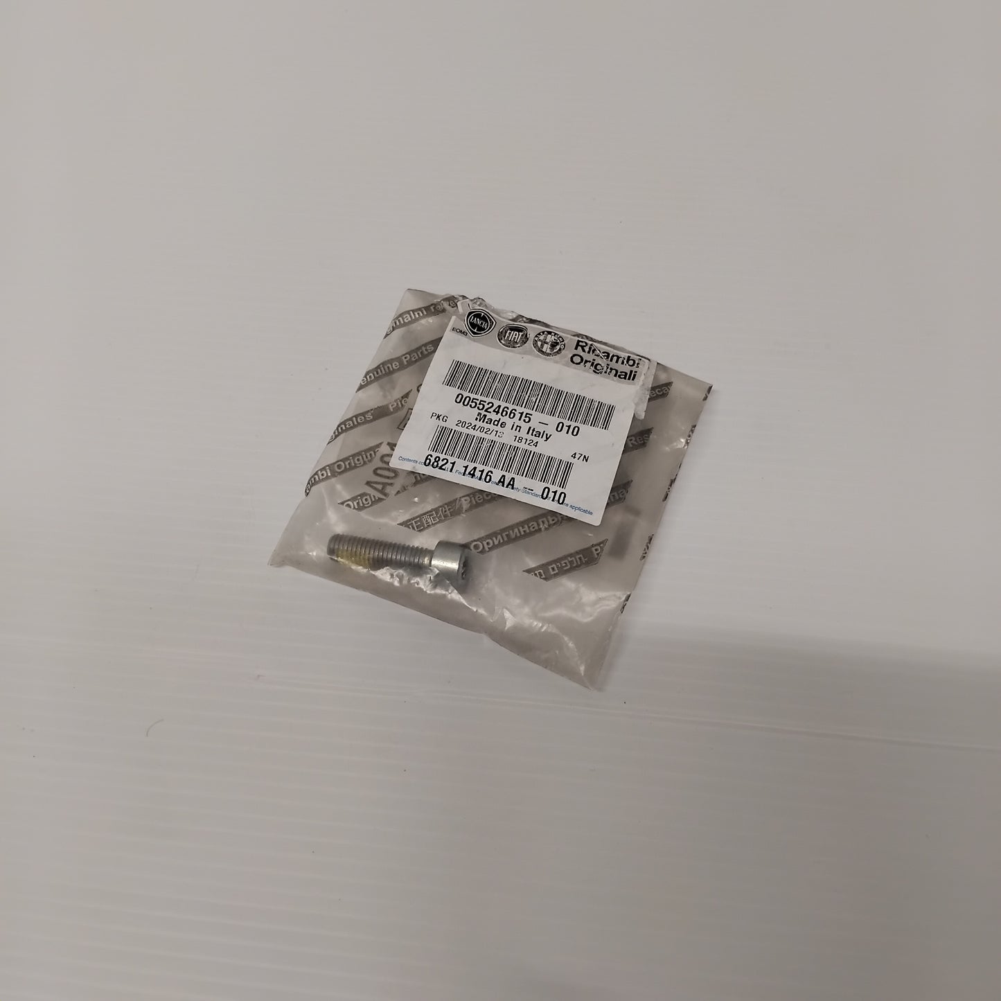 1x Genuine M8X30 Clutch Coupling Screw - Fiat 50X / 500L 1.6 Diesel | 55246615