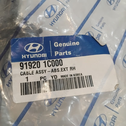 Genuine Hyundai Cable Assy-Abs.Ext R | 919201C000