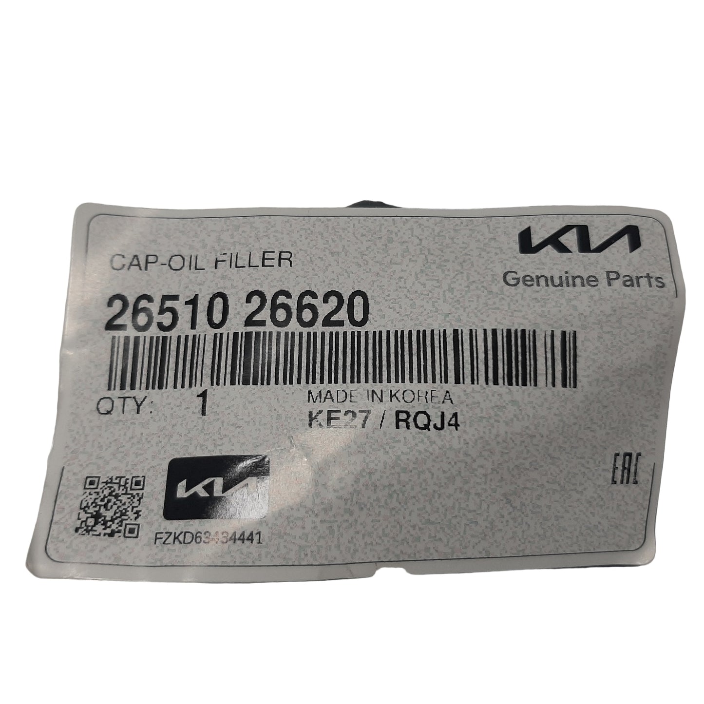 Genuine Kia Cap-Oil Filler | 2651026620