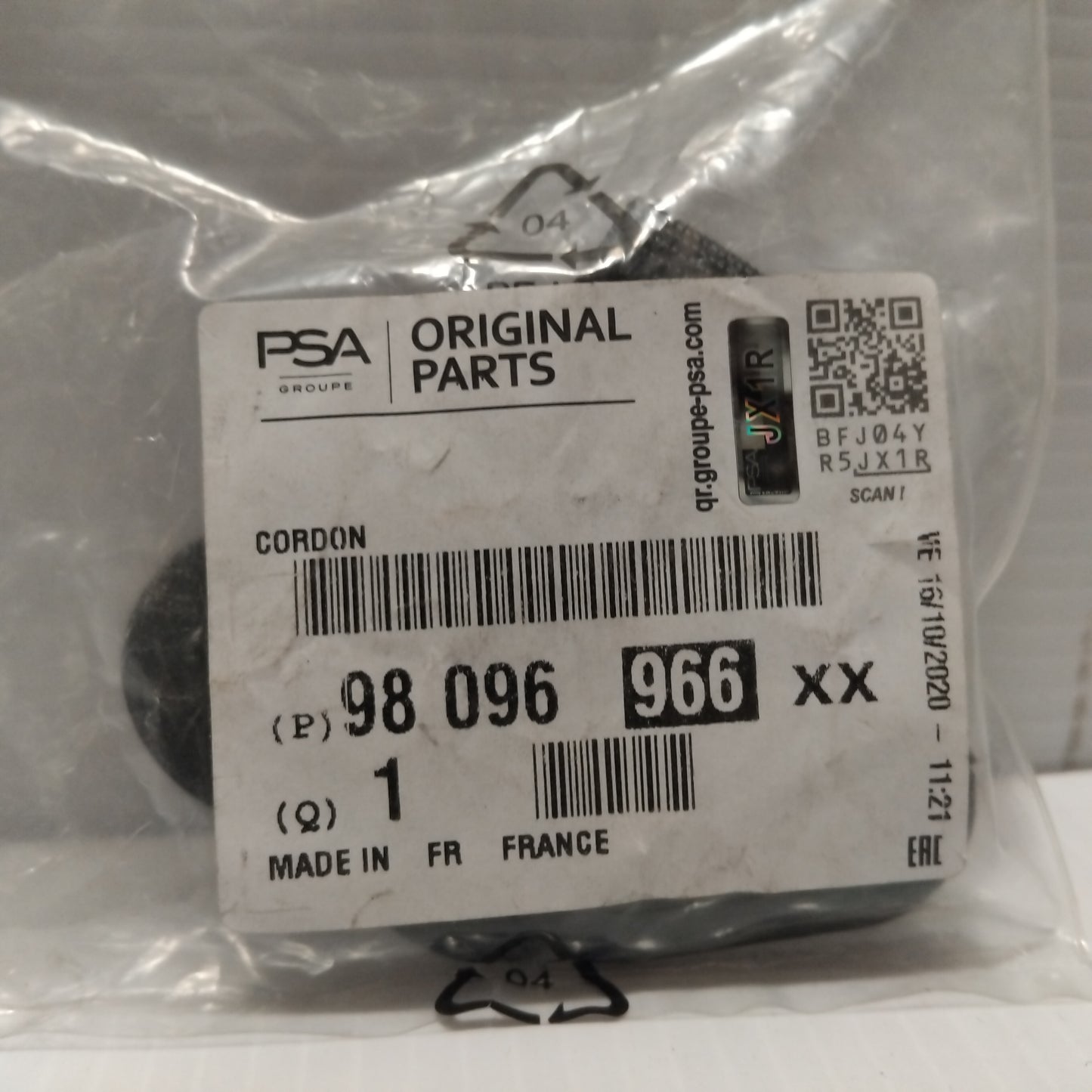 Genuine Peugeot Cord | 98096966XX