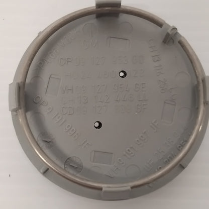 1x Genuine Silver Wheel Hub Cover - Vauxhall Zafria / Vectra / Corsa | 13204651