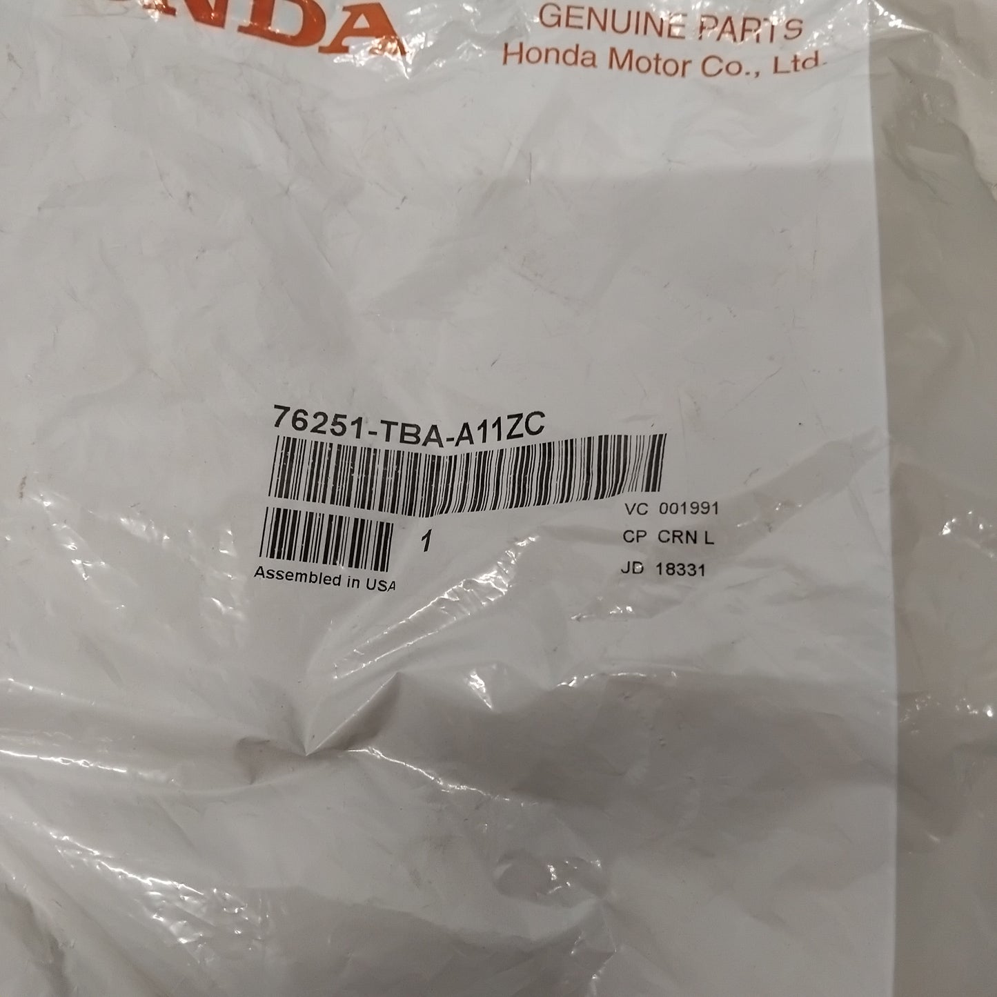 Genuine Honda Cap, L. Skull *Nh830M* | 76251TBAA11ZC