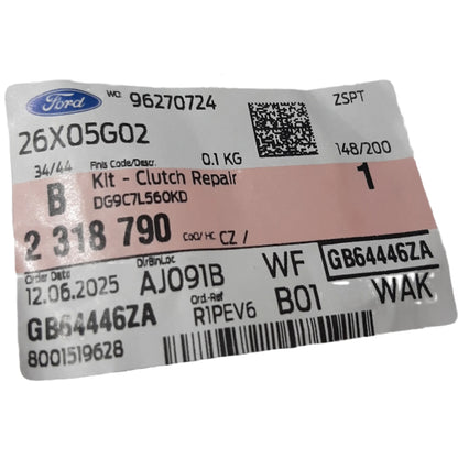 Genuine Ford Kit - Clutch Repair | 2318790