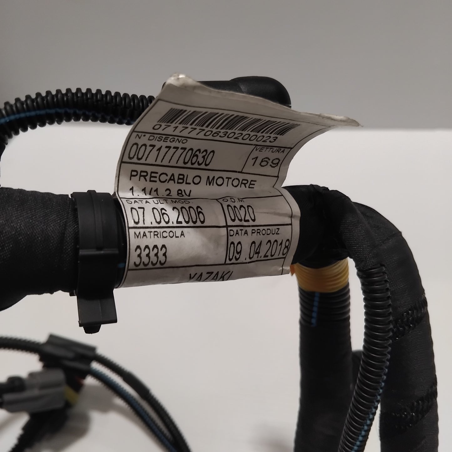 Genuine Fuel Injection Control Cable Harness - Fiat Panda 2003-2009 | 71777063