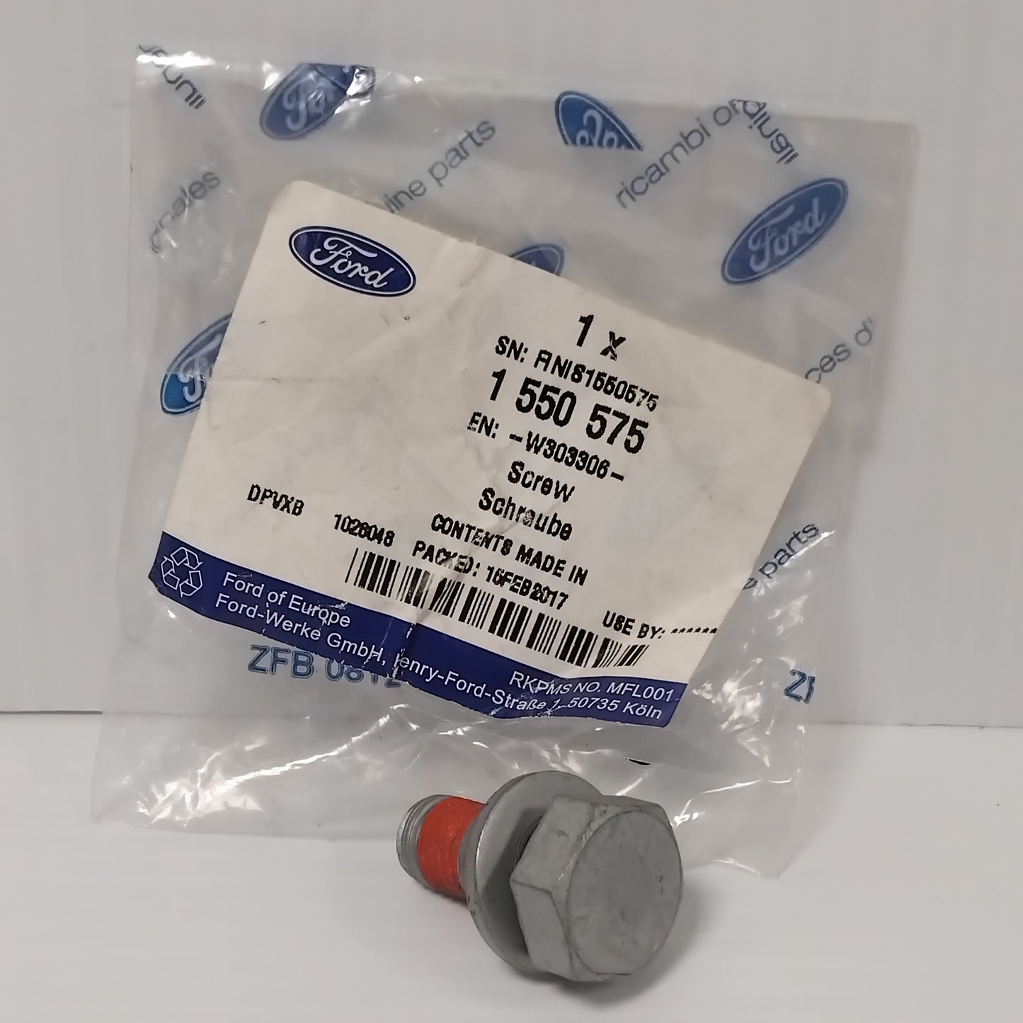 Genuine Caliper Support Screw - Ford KA 2008-2016 | 1550575