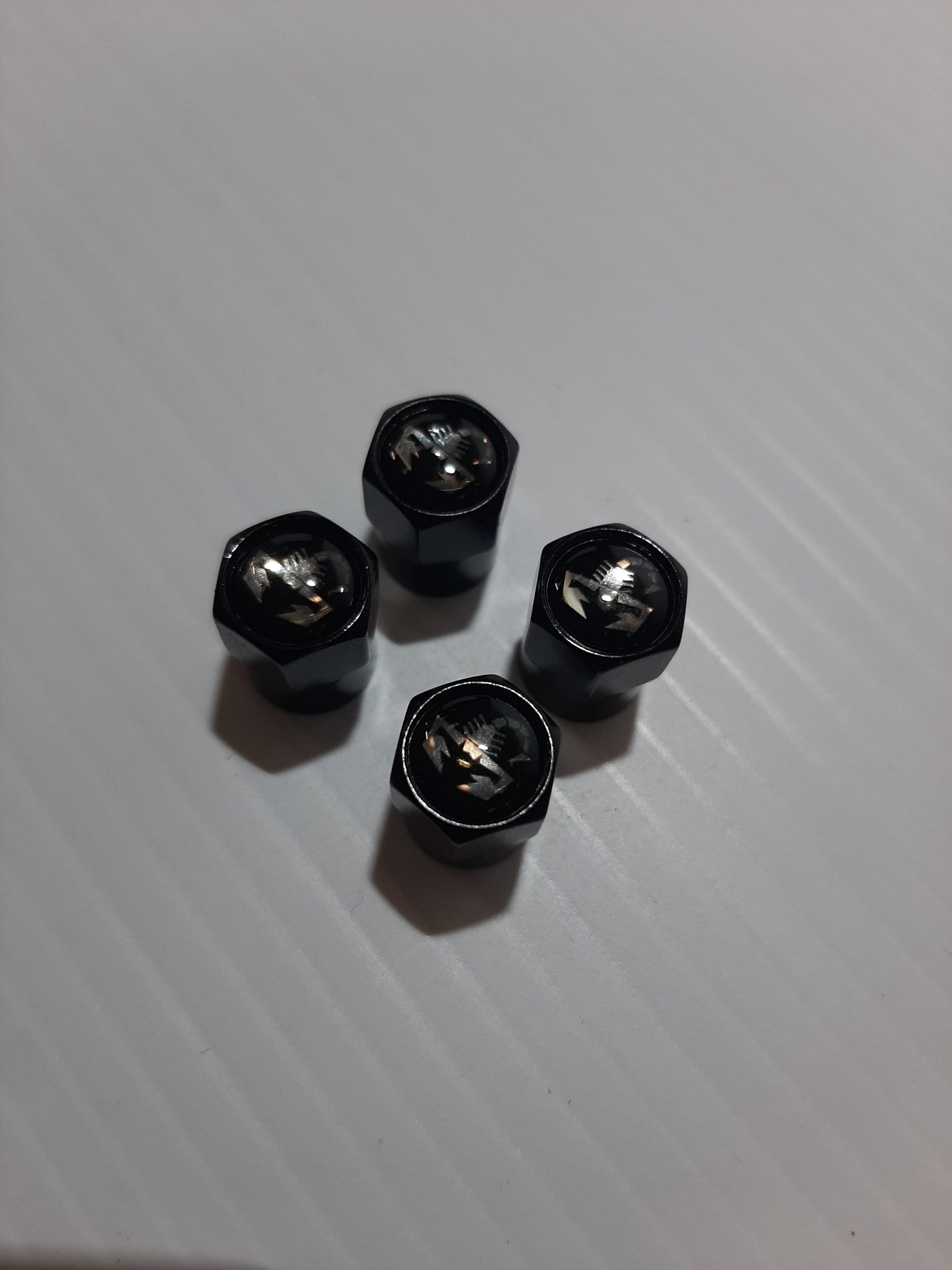 Abarth Black Valve Caps | TMC166