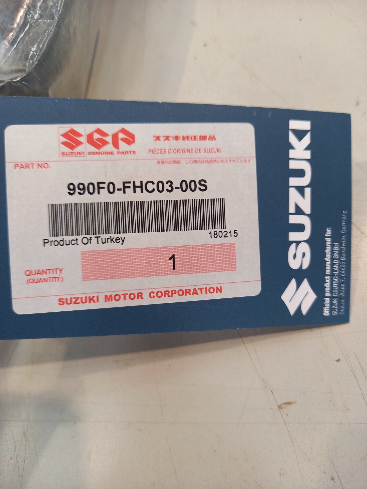 Genuine Suzuki Fashion Kids Sweater G | 990F0-FHC03-00S