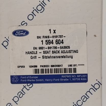 Genuine Front Seat Back Adjusting Handle - Ford KA 2008-2016 | 1594604