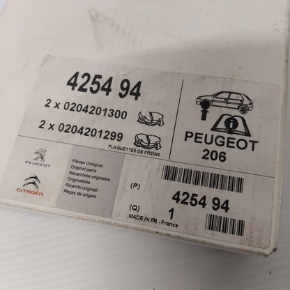 Brake Pad Kit Front - Peugeot 206 1998-2003 | 425494