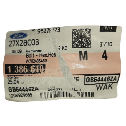 Genuine Ford Bolt | 1386610