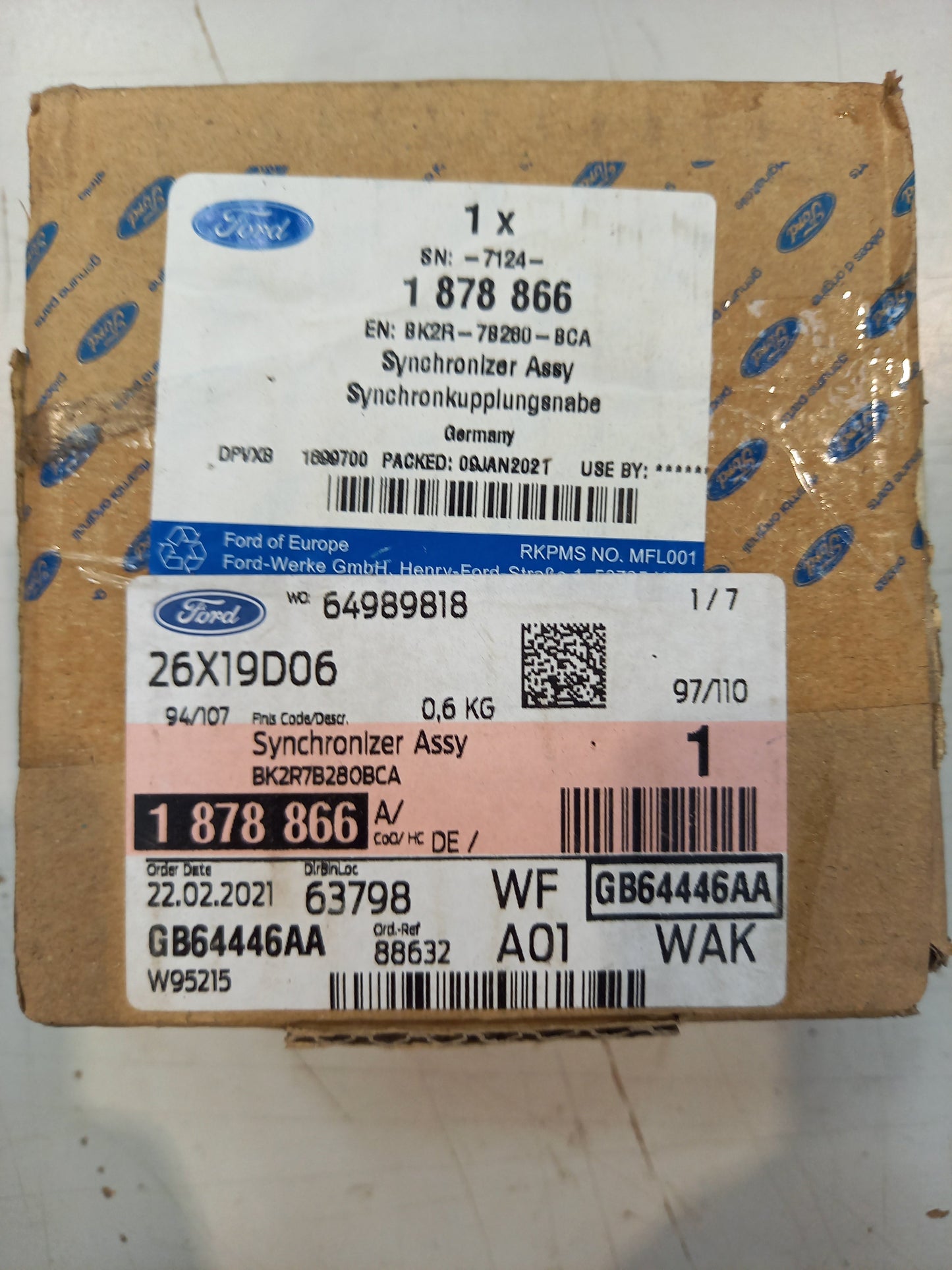 Genuine Ford Synchronizer Assy | 1878866
