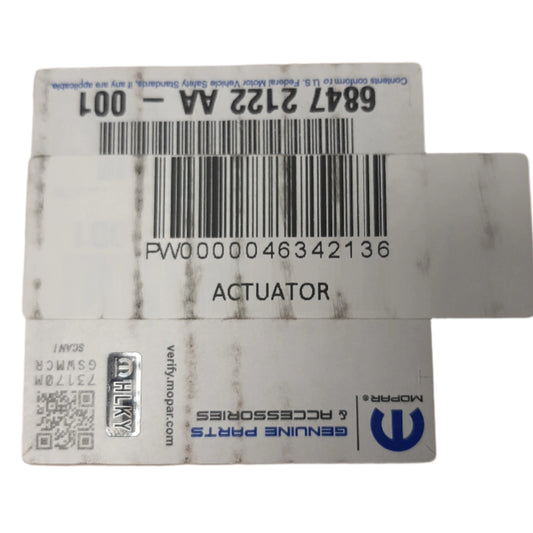 Genuine Fiat Actuator | 46342136