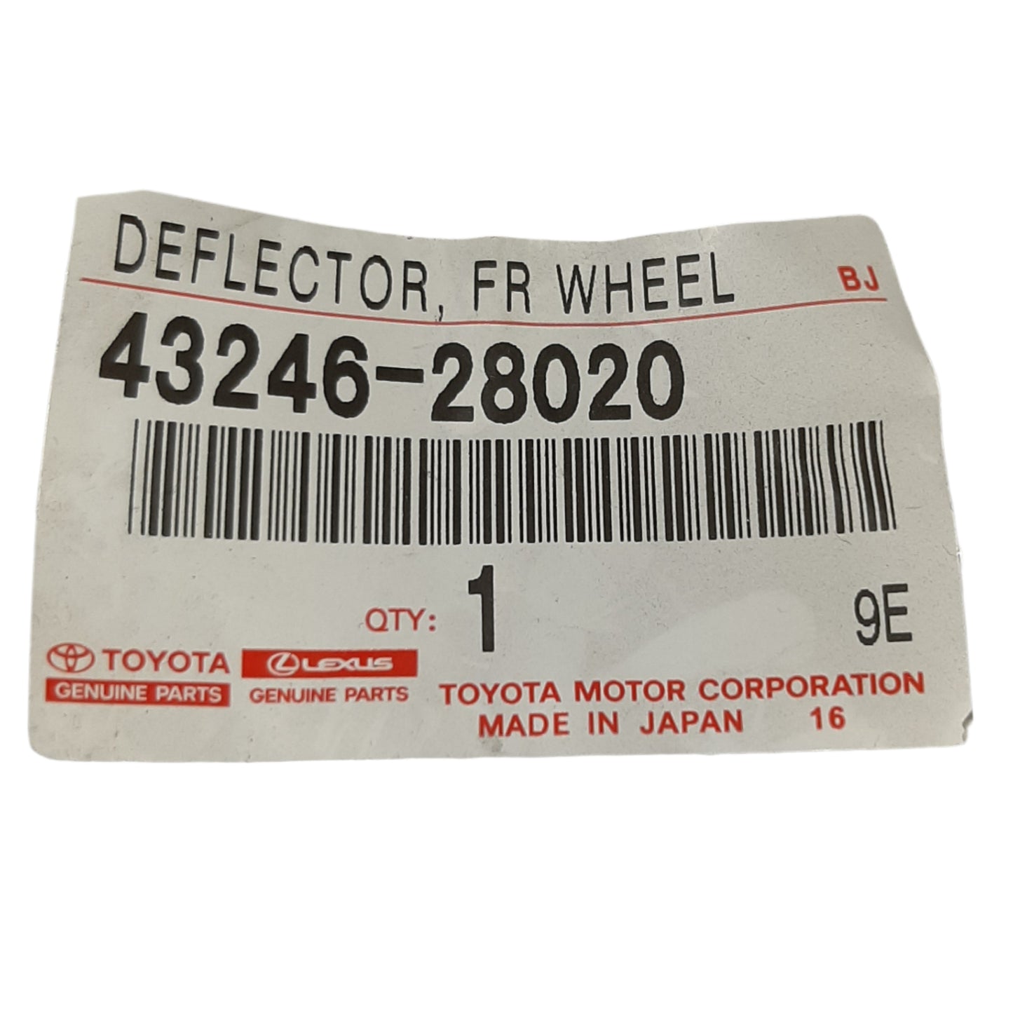 Genuine Toyota Deflector-Front Wheel Bearing | 43246-28020