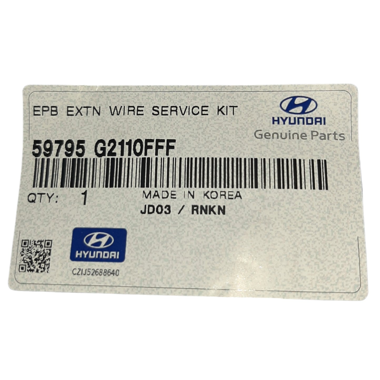 Genuine Hyundai Electric Parking Break Extension Wire Service | 59795G2110FFF