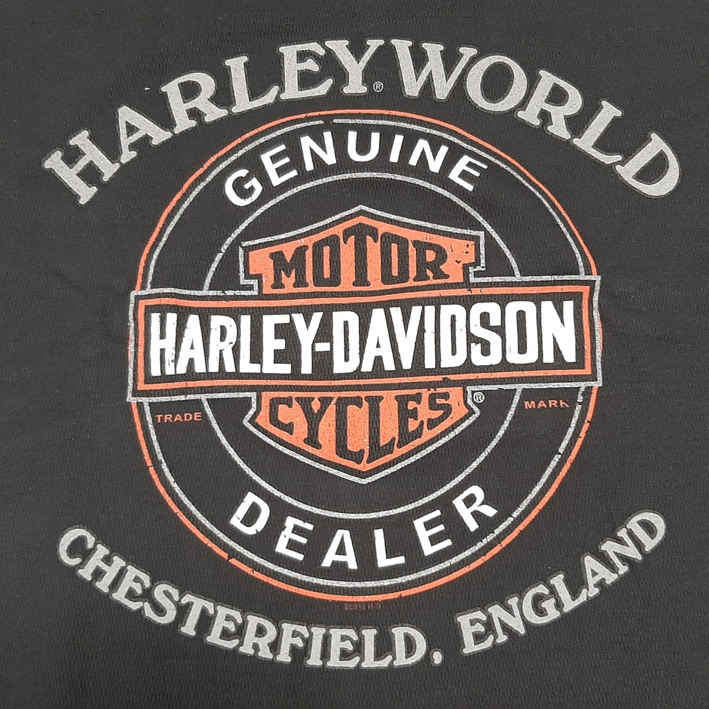 Genuine Harley Davidson Reversed Out Harley World Men's T-shirt XL | R0015516