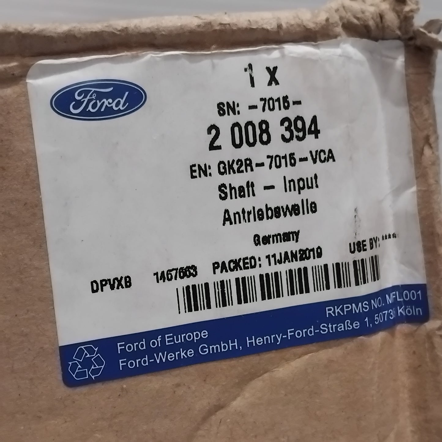 Genuine Ford Shaft - Input | 2008394