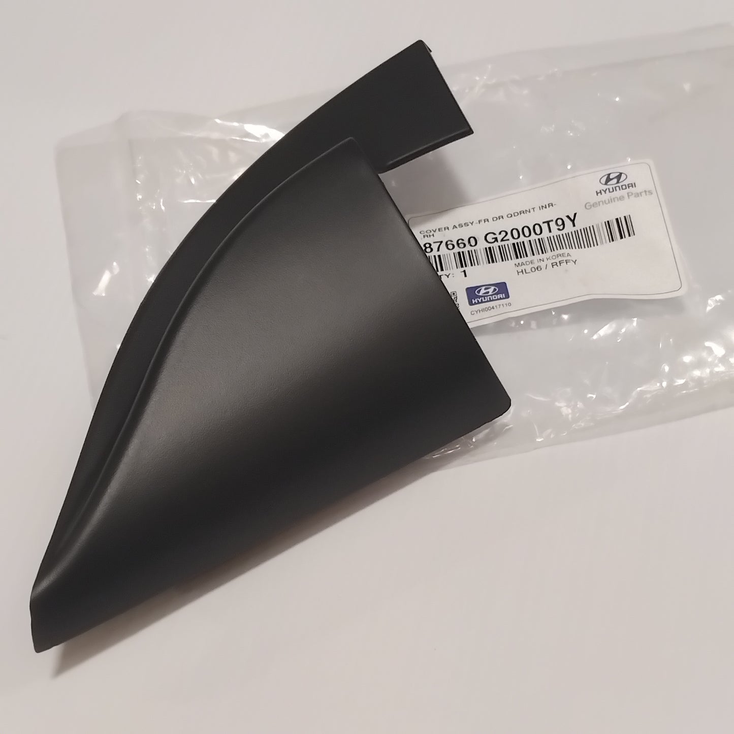 Genuine Hyundai Cover Assy-Fr Dr Qdr | 87660G2000T9Y