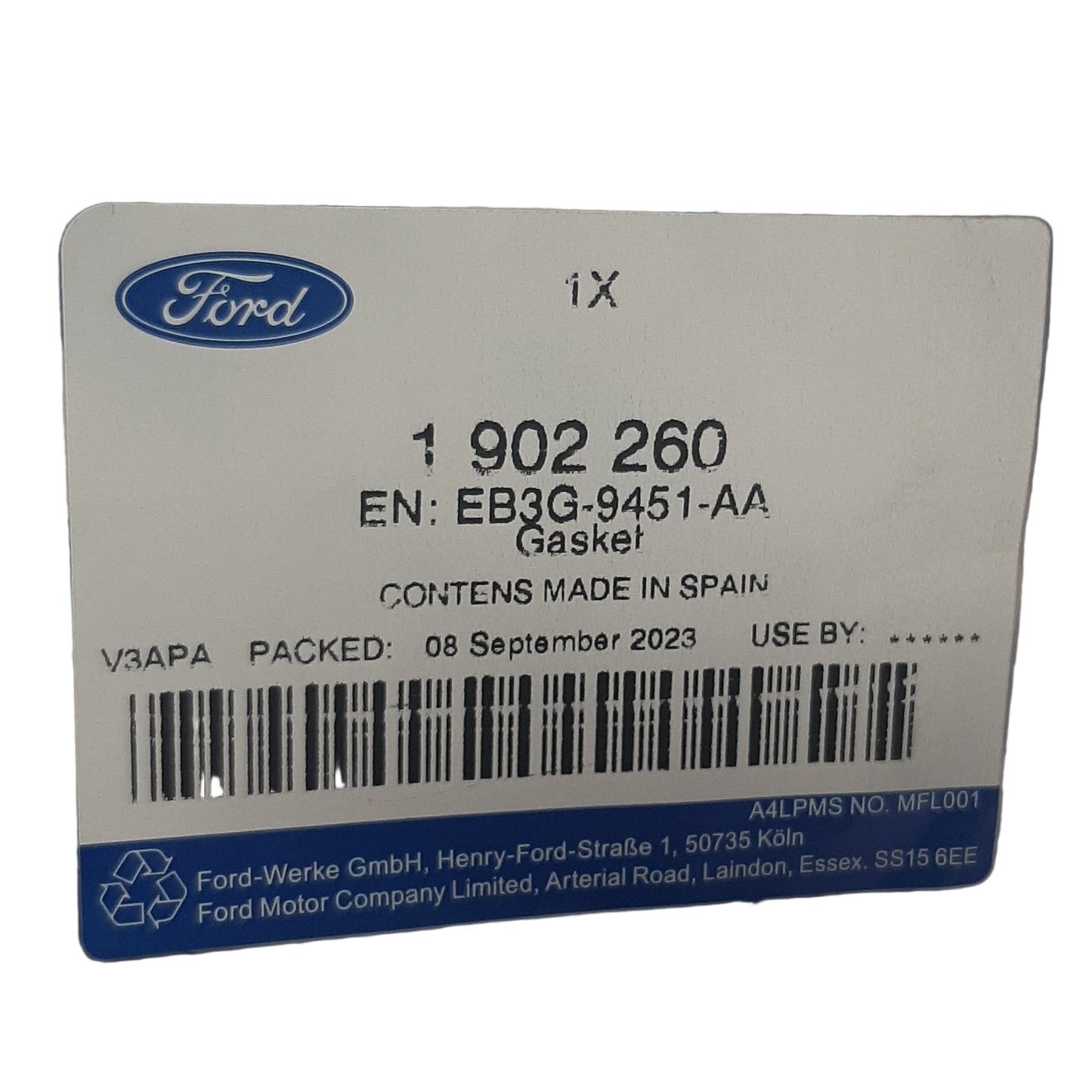 Genuine Ford Gasket | 1902260