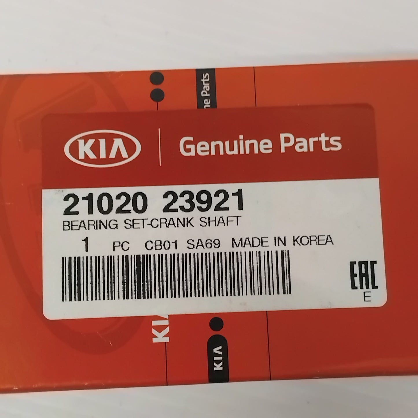 Genuine Crank Shaft Bearing Set - Kia Sportage / Ceed / Carato 2.0 | 2102023921