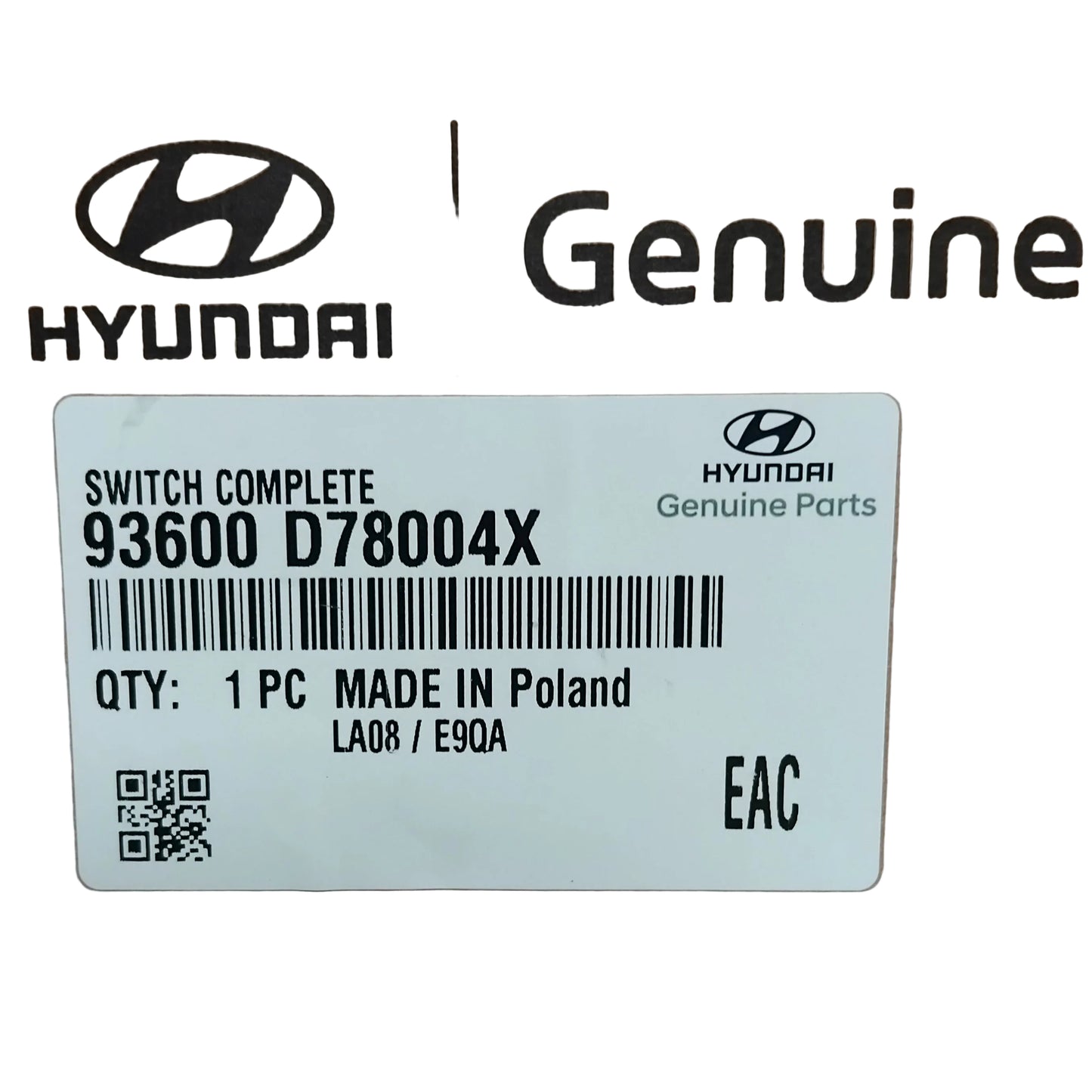 Genuine Hyundai Switch Complete | 93600D78004X