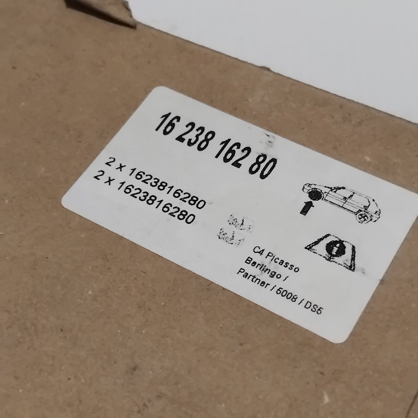 Genuine Peugeot 4 Brake Pads/F | 1623816280