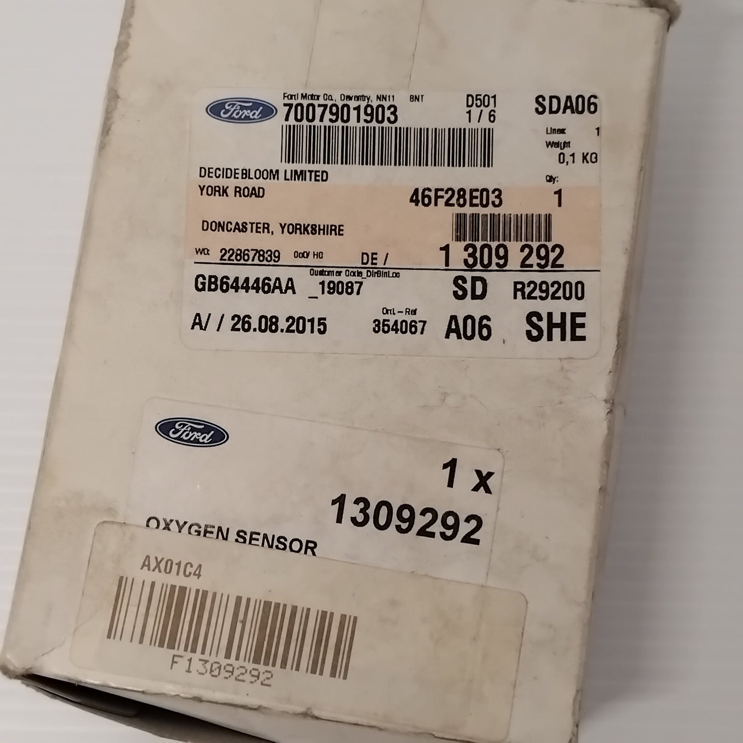 Genuine Lambda Sensor - Ford Focus 2003-2011 1.8 | 1309292