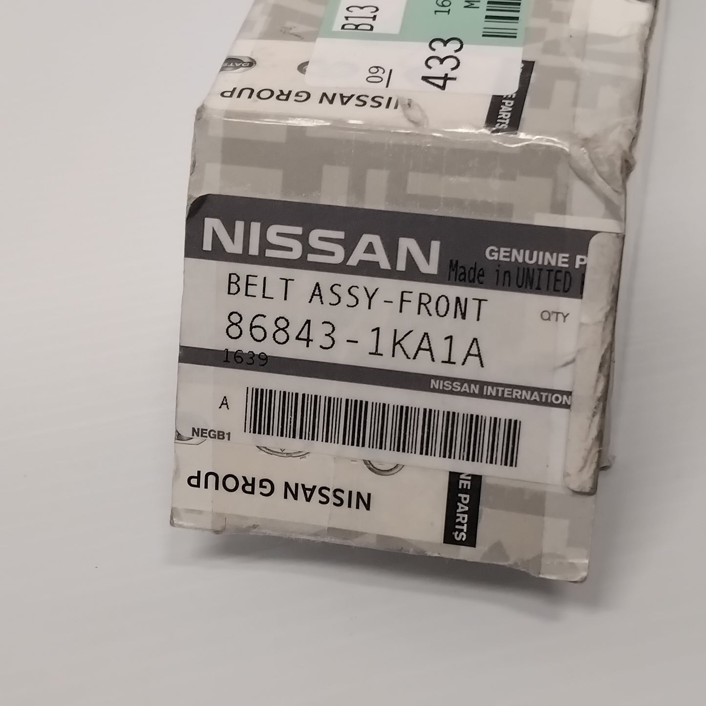 Genuine Front Right Seat Belt Buckle - Nissan Juke 2010-2011 | 868431KA1A