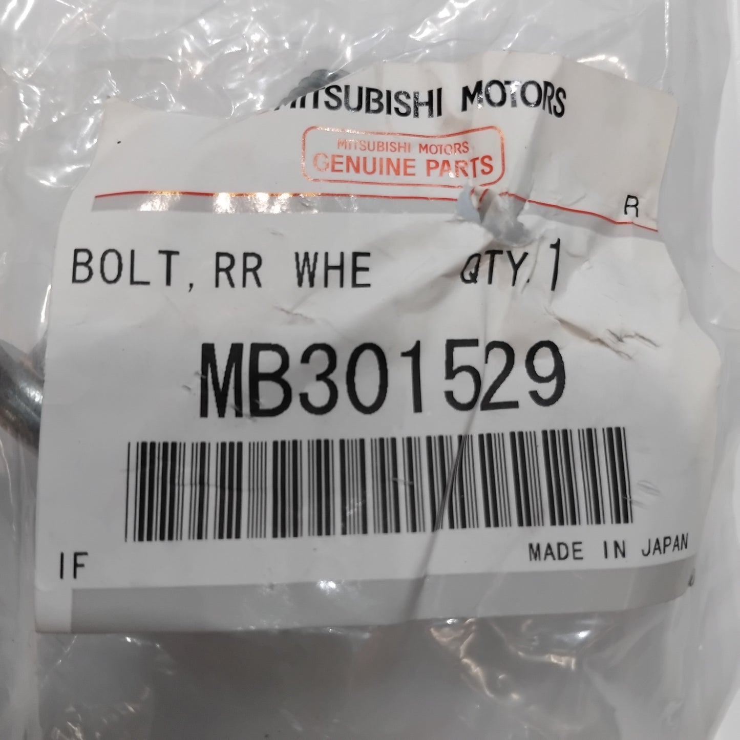Genuine Mitsubishi Bolt,Front Wheel Hub | MB301529