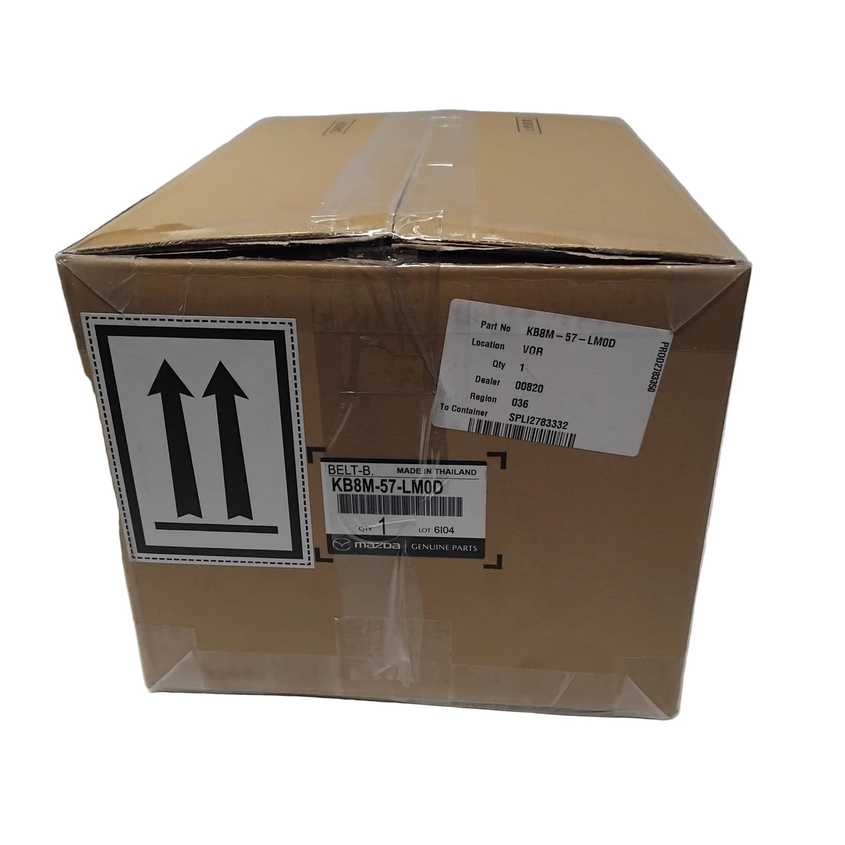 Genuine Mazda Belt 'B' (Right) Rear Passenger | KB8M57LM0D