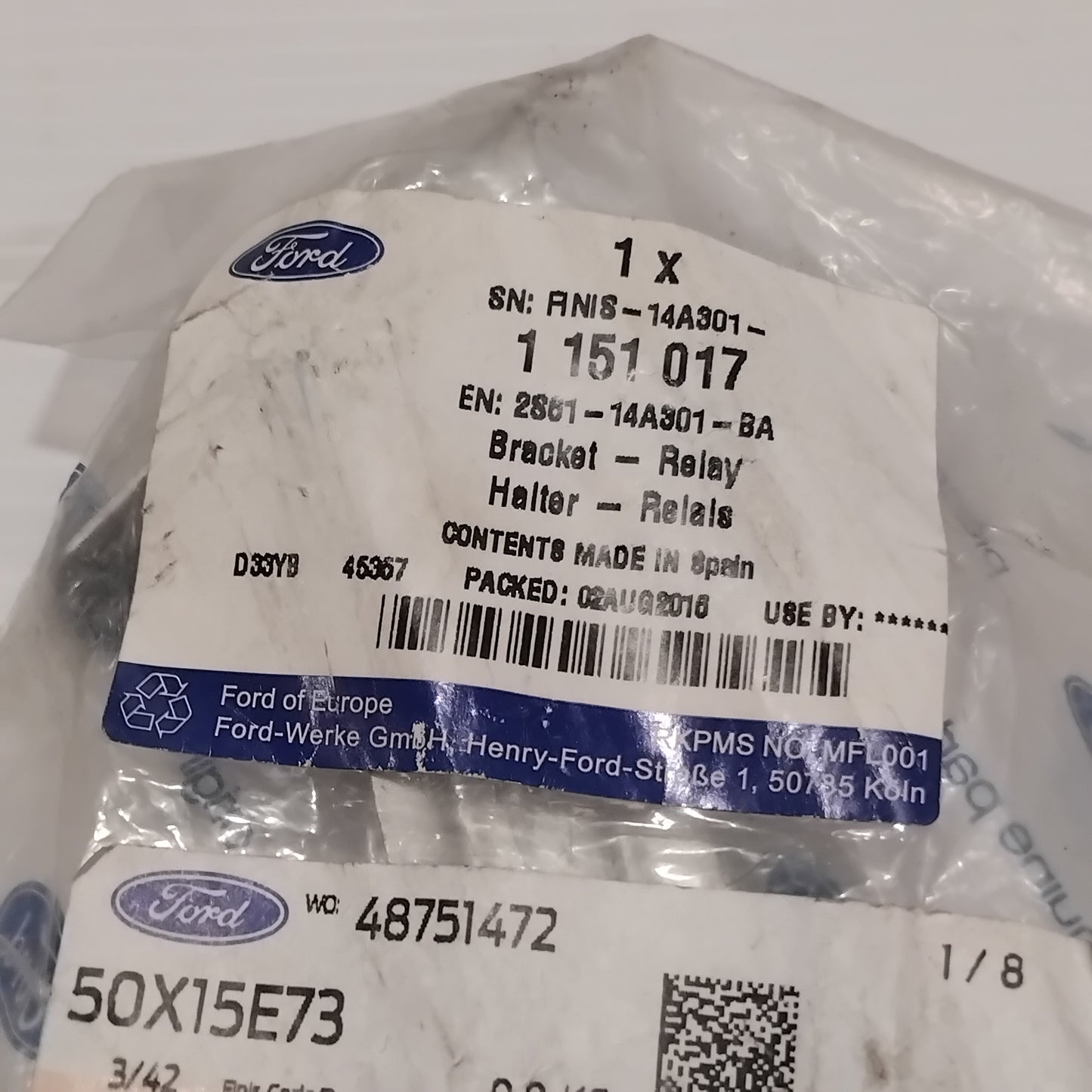 Genuine Ford Bracket - Relay | 1151017