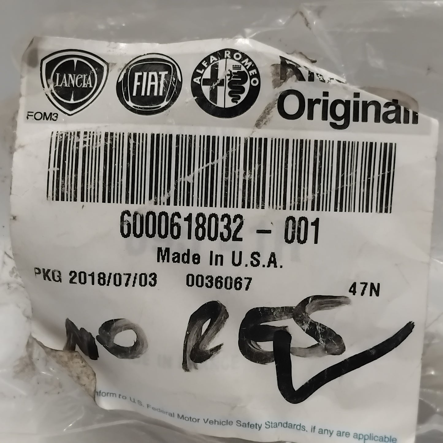 Genuine Fiat Handle | 6000618032