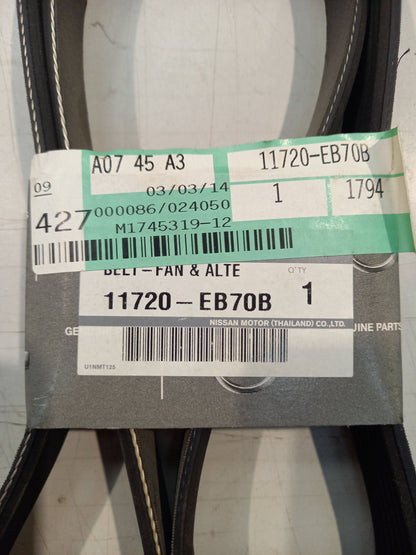 Genuine Nissan Belt-Fan & Alte | 11720EB70B